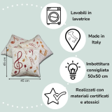 Trio Housses de Coussins pour enfants - notes de musique