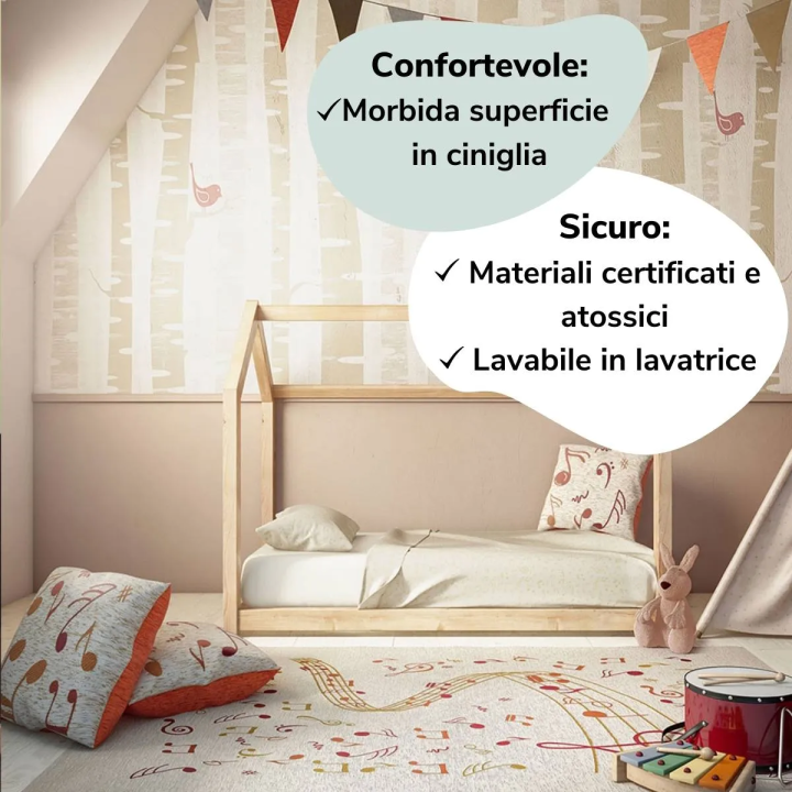 Trío de Fundas de Cojines Infantiles - Notas Musicales