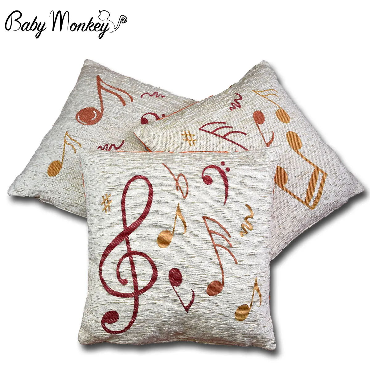 Musical Notes | Trio of Cushion Covers for kids