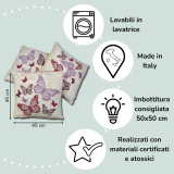 Trío de Fundas de Cojines Infantiles - Mariposas