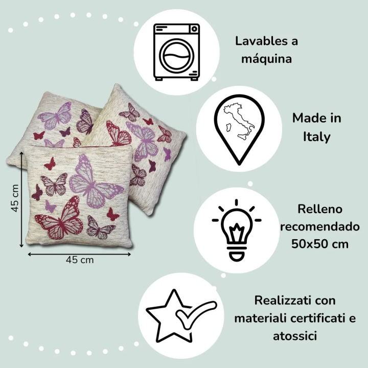 Butterfly Trio of Cushions Covers for children