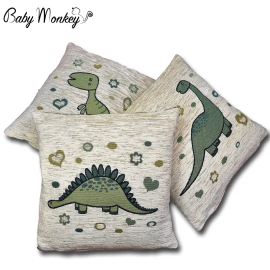 Trio of Cushions Covers for kids - Dinosaurs