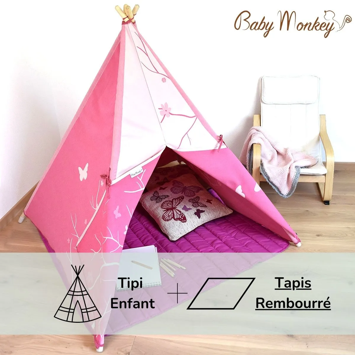 Butterfly -  Set Tente Indiana Teepee