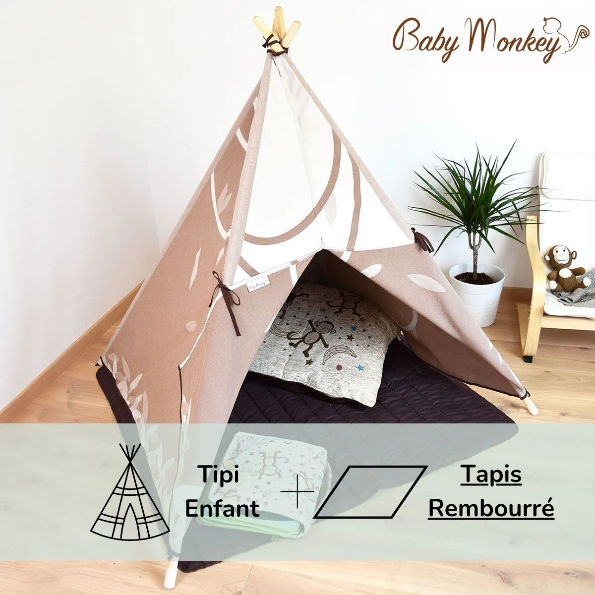 LittleMonkey -  Set Tente Indiana Teepee