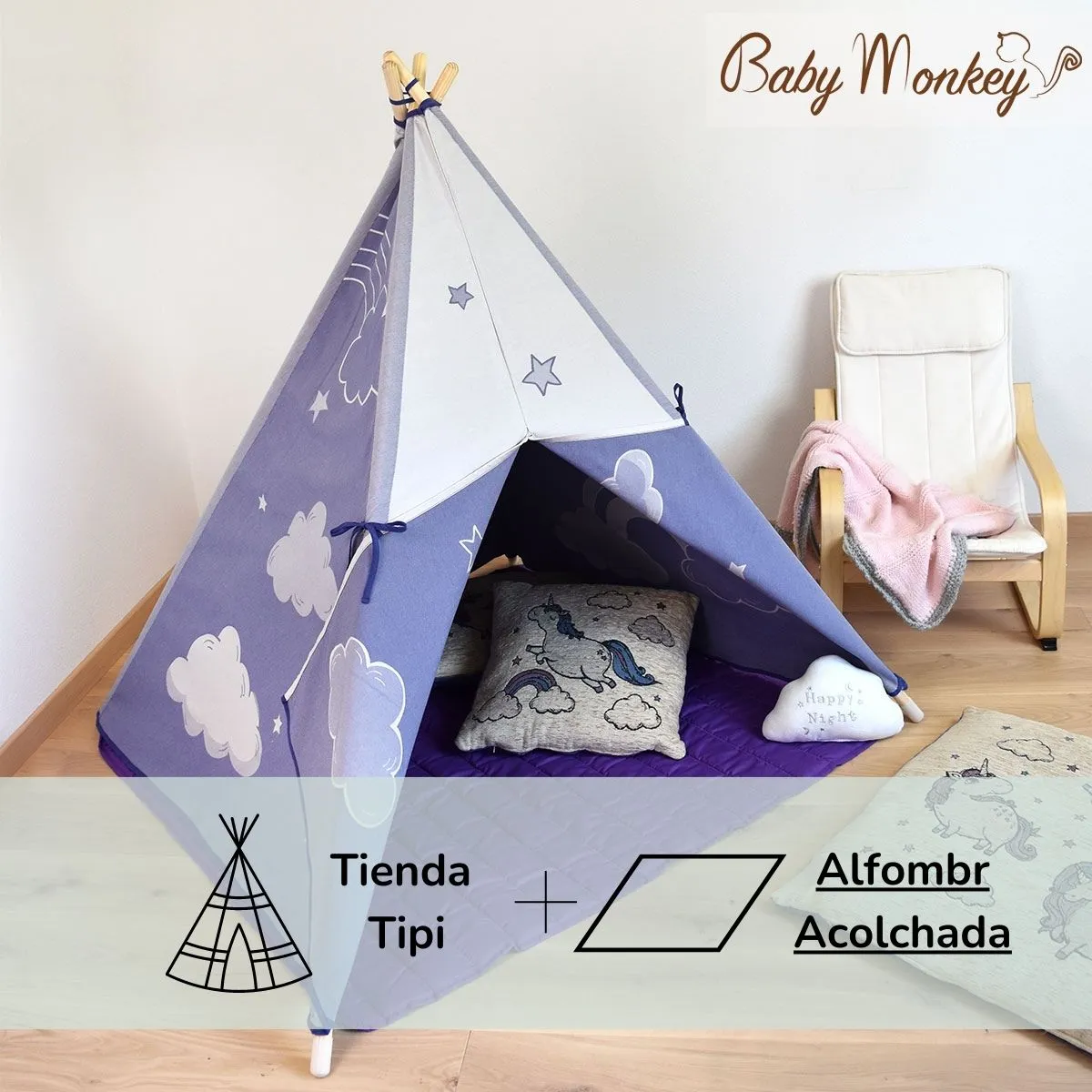 Unicorns - Set Tienda Indiana Teepee