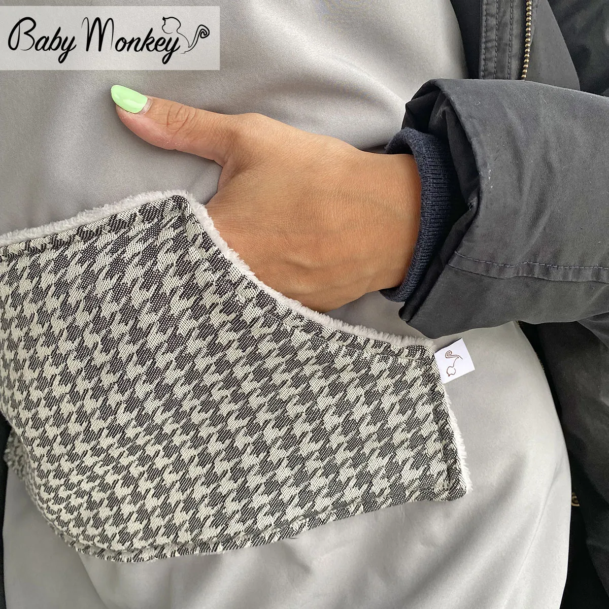 Winter Cover Babywearing - Grey/Flora