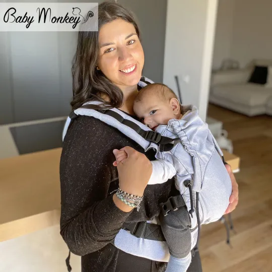 Baby Monkey - Essential Blue - Regolo Mochila ergonómica - Baby monkey  porteo