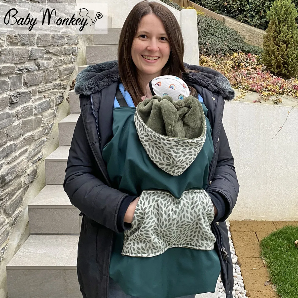 Cover Babywearing invernale - Verde/Willow