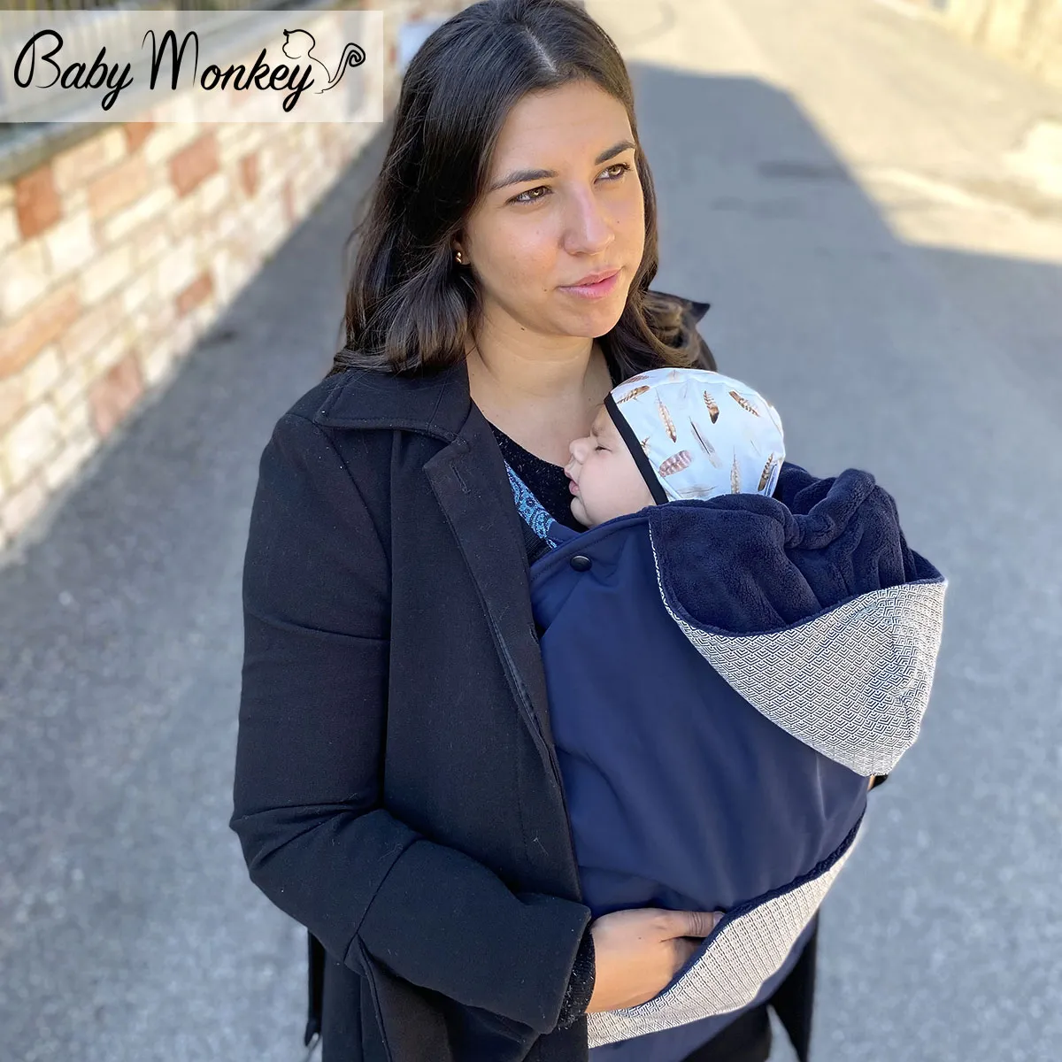 Couverture de portage pour porte-bébés | Porter en hiver