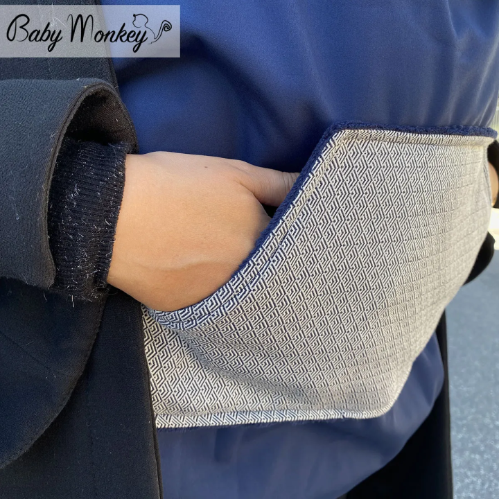 Cover Babywearing invernale - Blu/Cleopatra