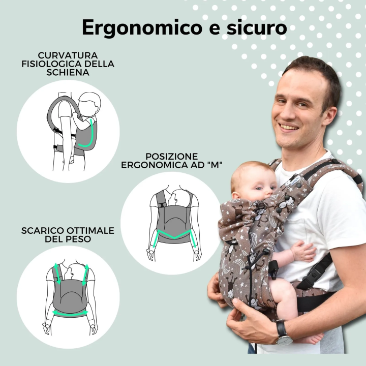 LittleMonkey | Regolo Ergonomic Baby Carrier
