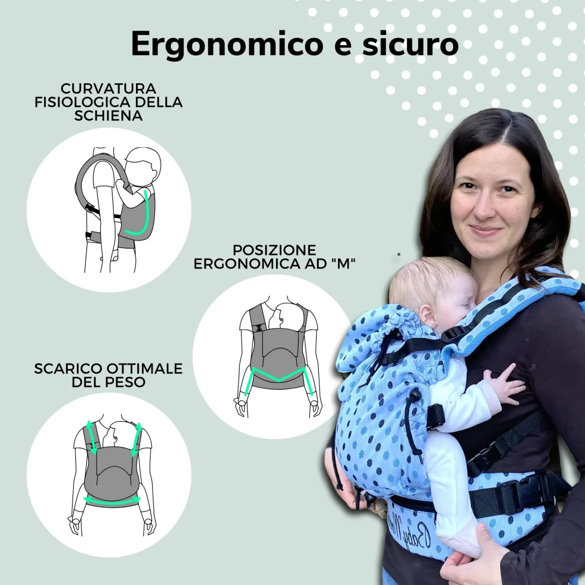 Pois | Regolo Marsupio Portabebè Ergonomico