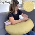 Pregnancy & Nursing Pillow - Yellow Polka dots