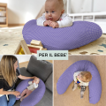 Pregnancy & Nursing Pillow - Violet Pois