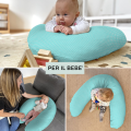 Pregnancy & Nursing Pillow - Light Blue Pois