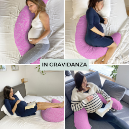 Pregnancy & Nursing Pillow - Willow Fucsia