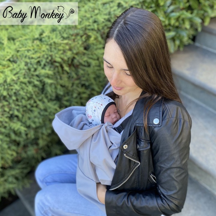 Mid-Season Babywearing Cover - Light Grey