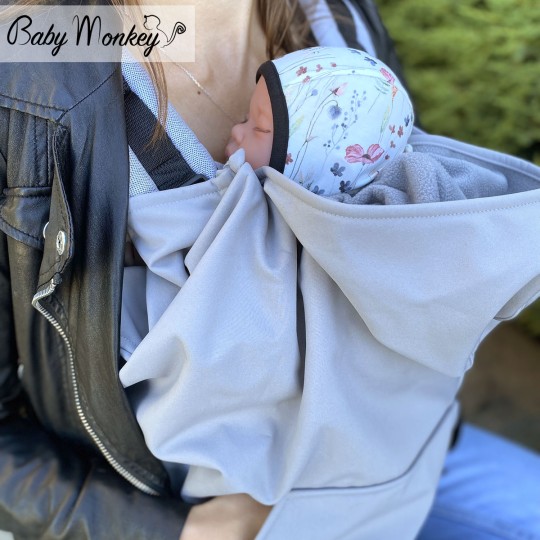 Cover Babywearing Mezza Stagione - Grigio chiaro