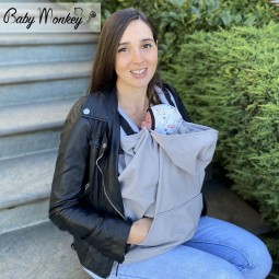 Mid-Season Babywearing Cover - Light Grey