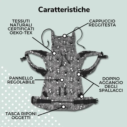 Regolo Mochila ajustable Ergonómica portabebé Regolo Mochila ajustable Ergonómica portabebé