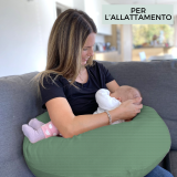 Cuscino Gravidanza e Allattamento - Verde scuro