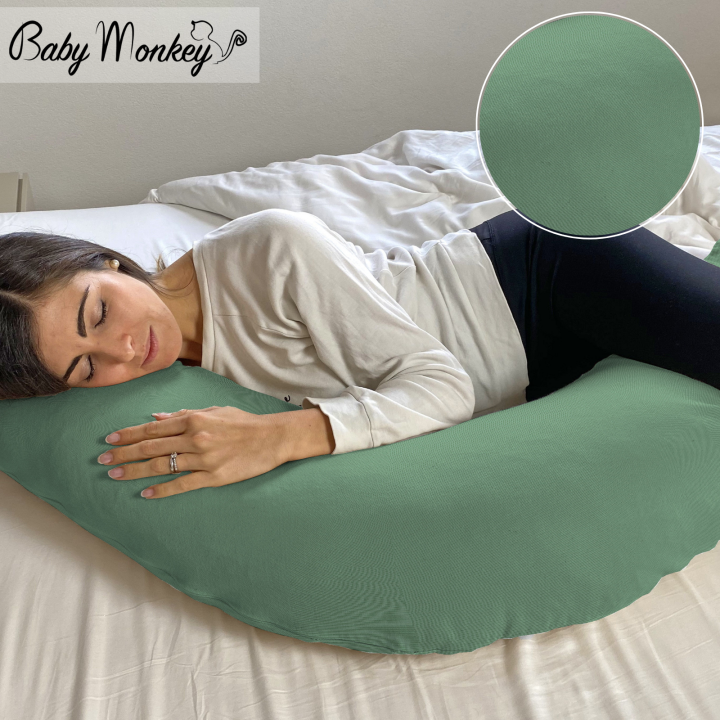 Cuscino Gravidanza e Allattamento - Verde scuro