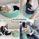 Cuscino Gravidanza e Allattamento - Menta