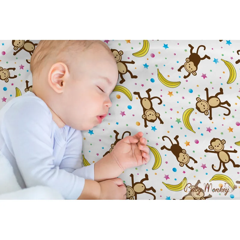 LittleMonkey - Bedruckte Bettwäsche aus Baumwollsatin