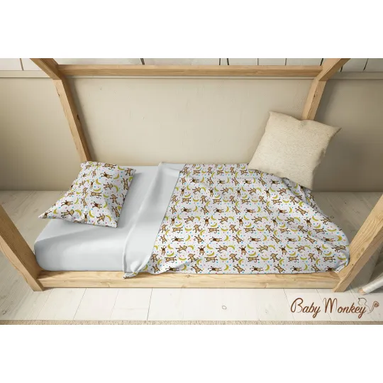 LittleMonkey - Cotton Satin Printed Sheets