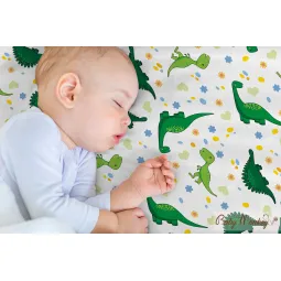 Dino - Draps imprimés en satin de coton