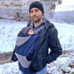 Cover Babywearing invernale - Blu/Cleopatra