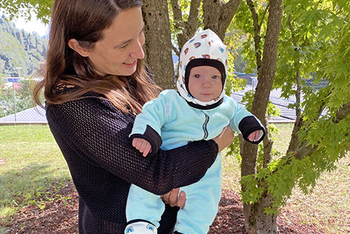 tutone autunno inverno bambino passeggio