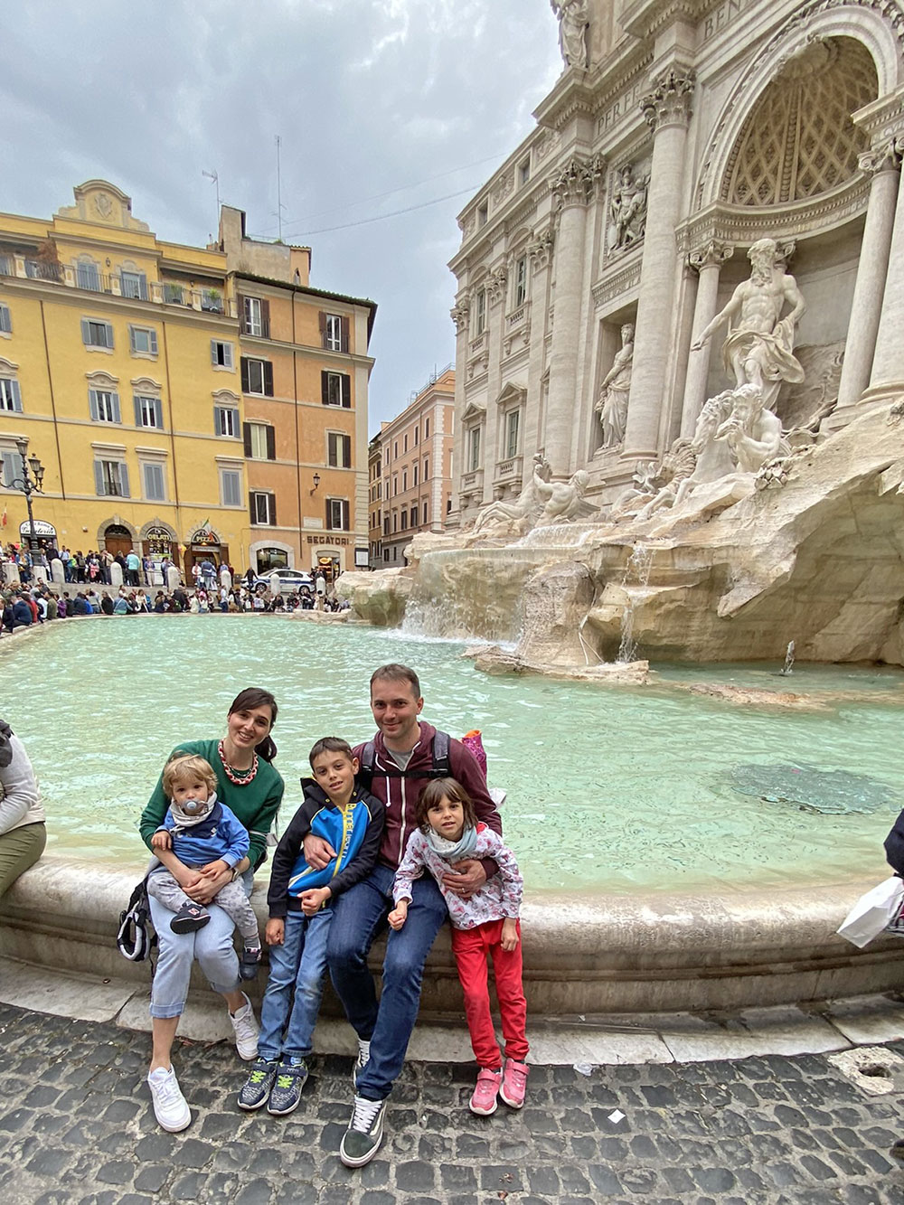 roma con la famiglia