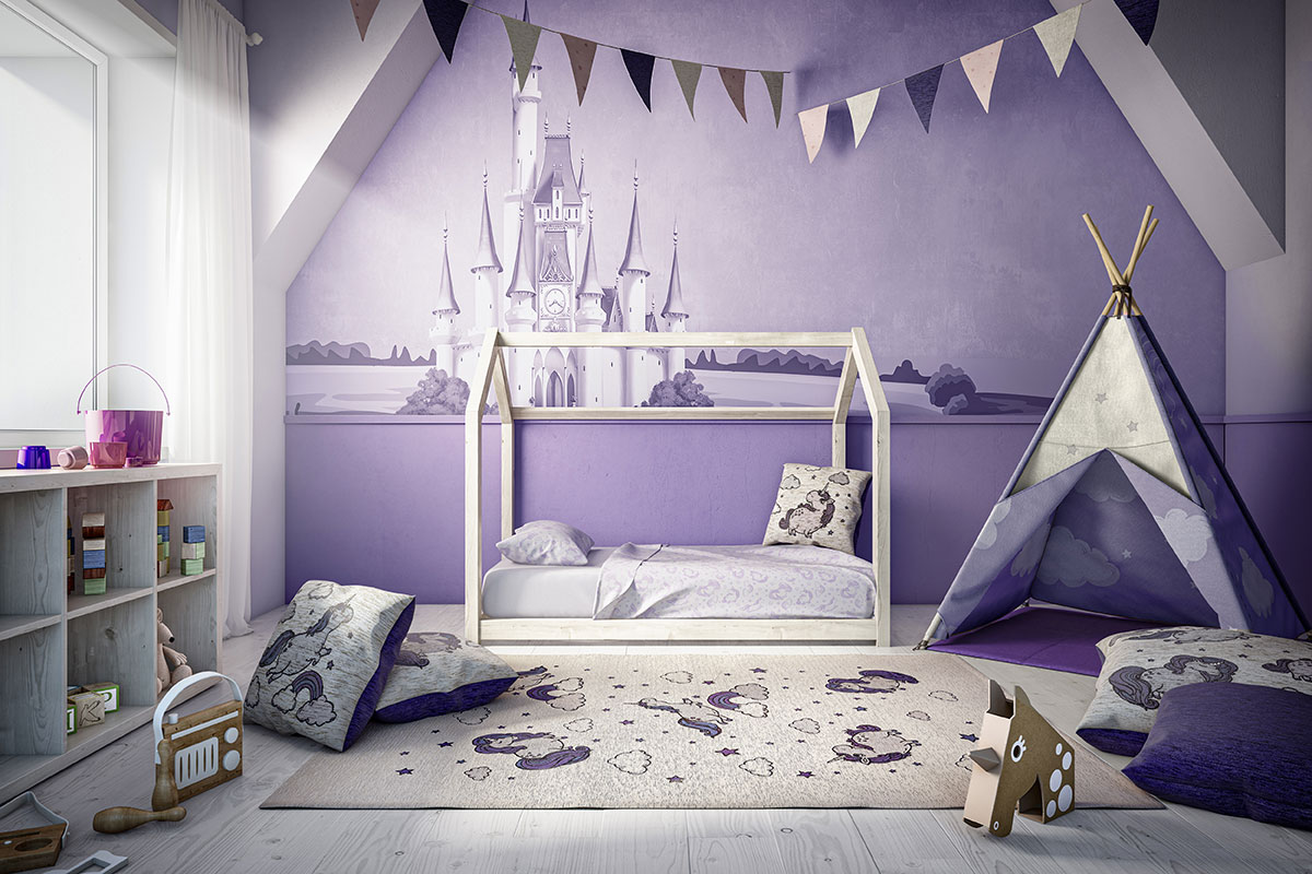 unicorns kids bedding