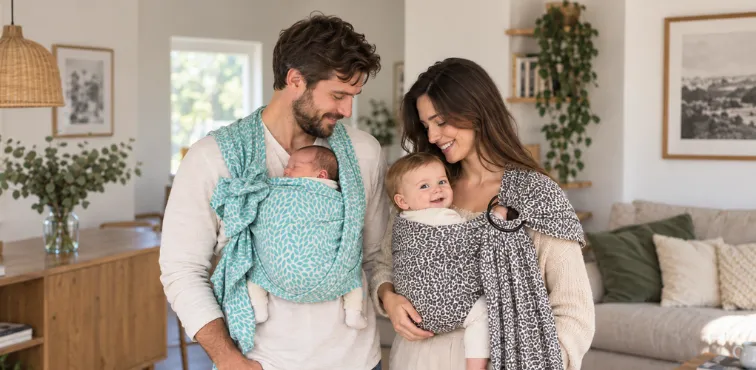 Guía para elegir la talla del fular portabebés BabyMonkey