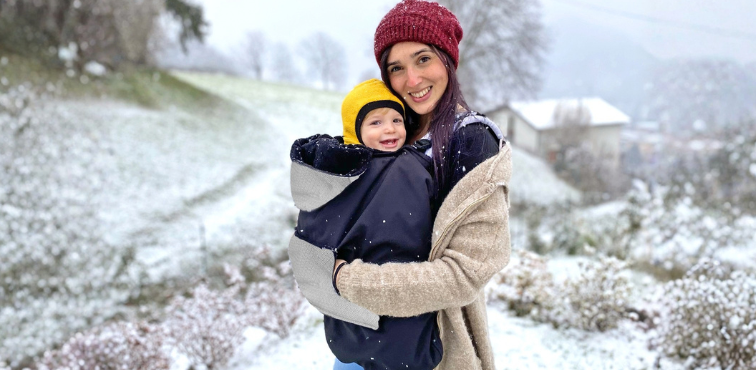 BabyMonkey Winter babywearing cover for baby carriers and wraps