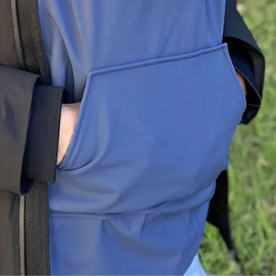 Front pocket of the BabyMonkey Mid-Season Cover