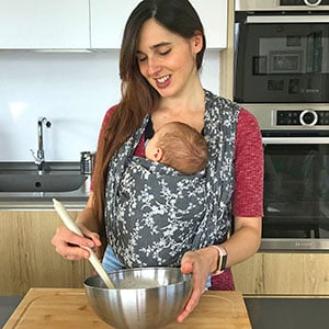 Baby sling use at home