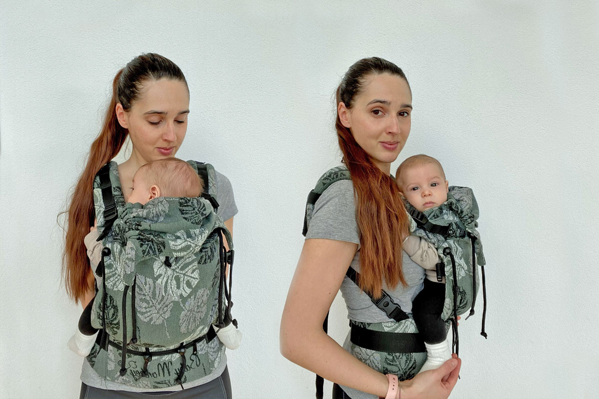 How to wear ergonomic baby carrier tutorial
