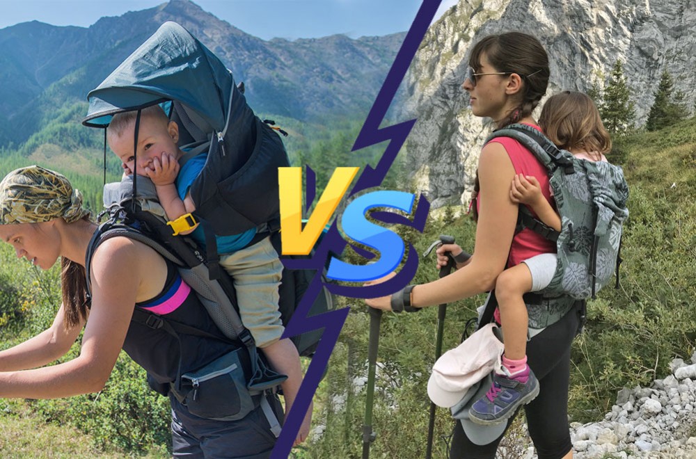 Zaino da montagna vs marsupio porta bimbo: quale è meglio? 