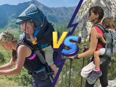 Zaino da montagna vs marsupio porta bimbo: quale è meglio? 