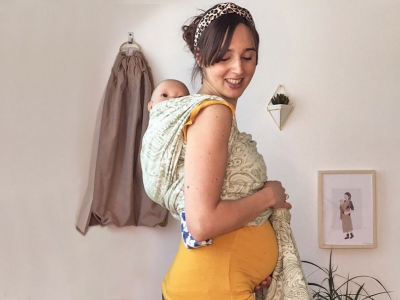 Babywearing in gravidanza: si può portare con il pancione?
